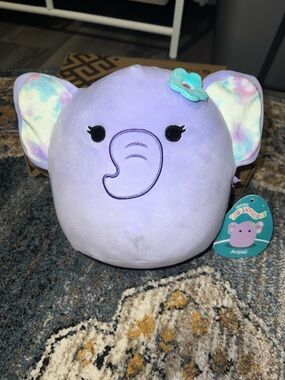 NWT Anjali the Elephant Squishmallow 8" Lavender Purple 🐘🌸